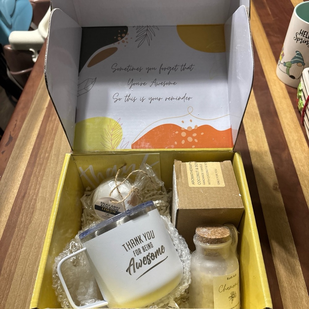 Aroma Bath Gift Set with White Mug